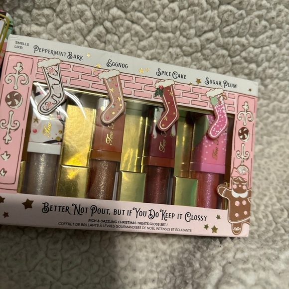 Too Faced Sugar Pop Eyeshadow Palette & Better Not pout If You Do Keep It Glossy - Picture 3 of 11